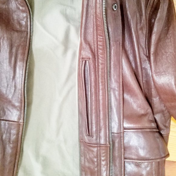 Johnston & Murphy Lambskin Leather Jacket XL - Picture 6 of 9